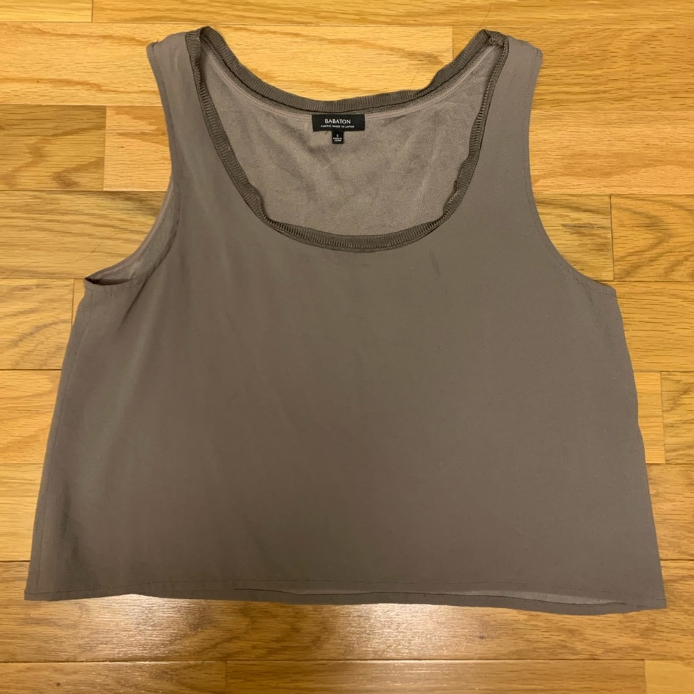 Aritzia Babaton sage green tank top size S